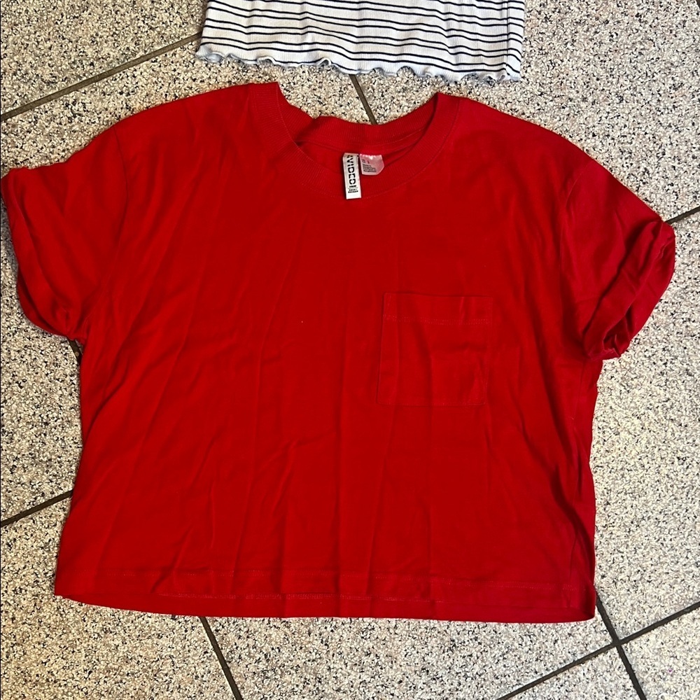 Abercrombie & Fitch Red and Striped Kids Tee Set - Picture 5 of 6